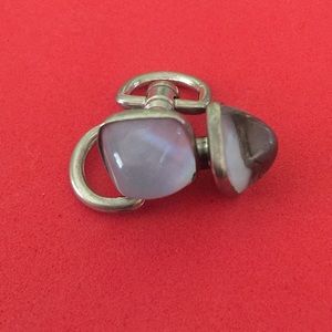 Vintage White Sapphire & Silver cuff links